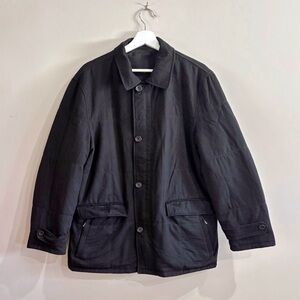 Ermenegildo Zegna Reversible Jacket Size 52 IT 42 L US Black Coat Made in Italy